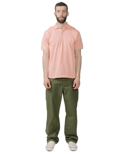 lost & found Beams Plus Beams Plus Knit Polo Solid 12G Pink