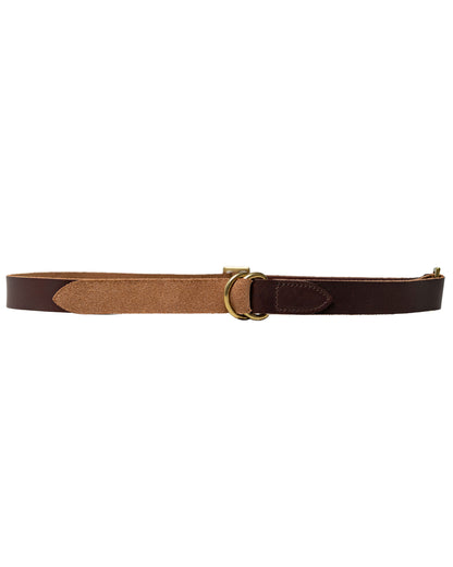 Beams Plus Leather Double Ring Belt Dark Brown