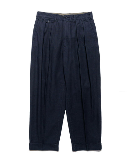lost & found Beams Plus Beams Plus Lost & Found 2Pleats Cotton Ripstop Navy