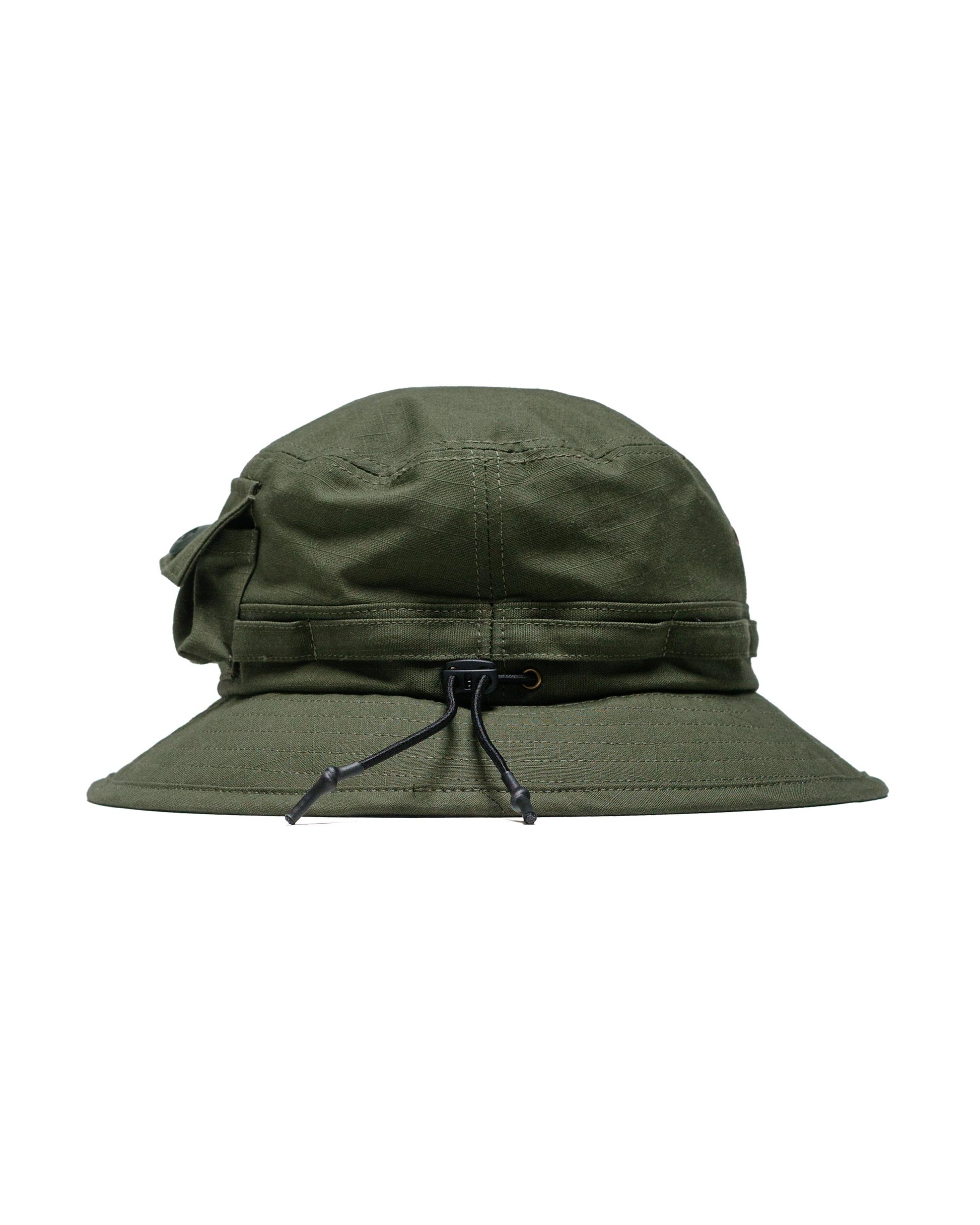 lost & found Beams Plus Beams Plus Lost & Found MIL Jungle Hat Cotton Ripstop Olive