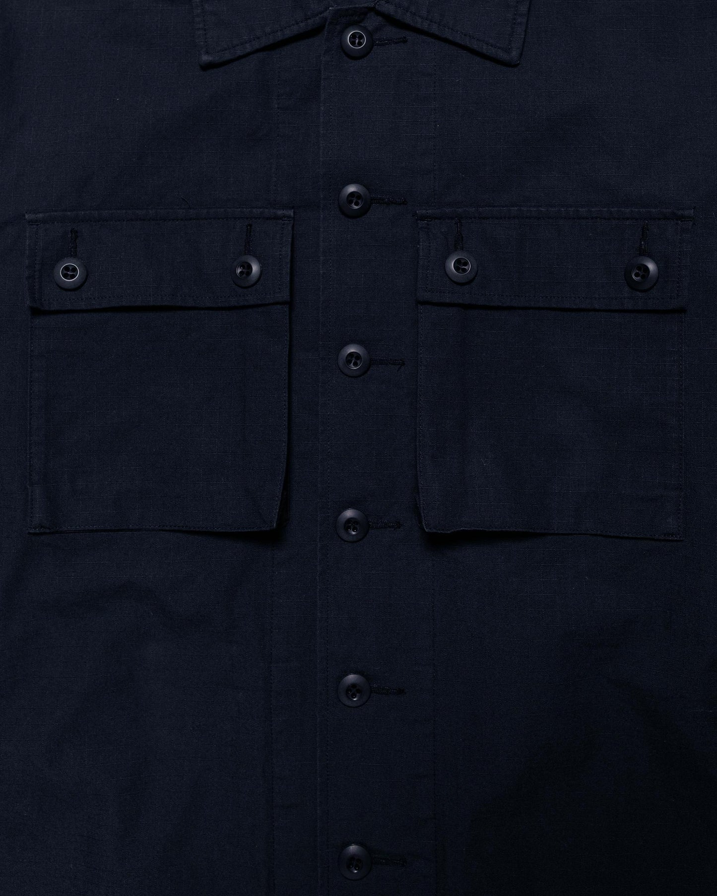 lost & found Beams Plus Beams Plus Lost & Found MIL SHT-JAC Cotton Ripstop Navy