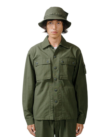 lost & found Beams Plus Beams Plus Lost & Found MIL SHT-JAC Cotton Ripstop Olive