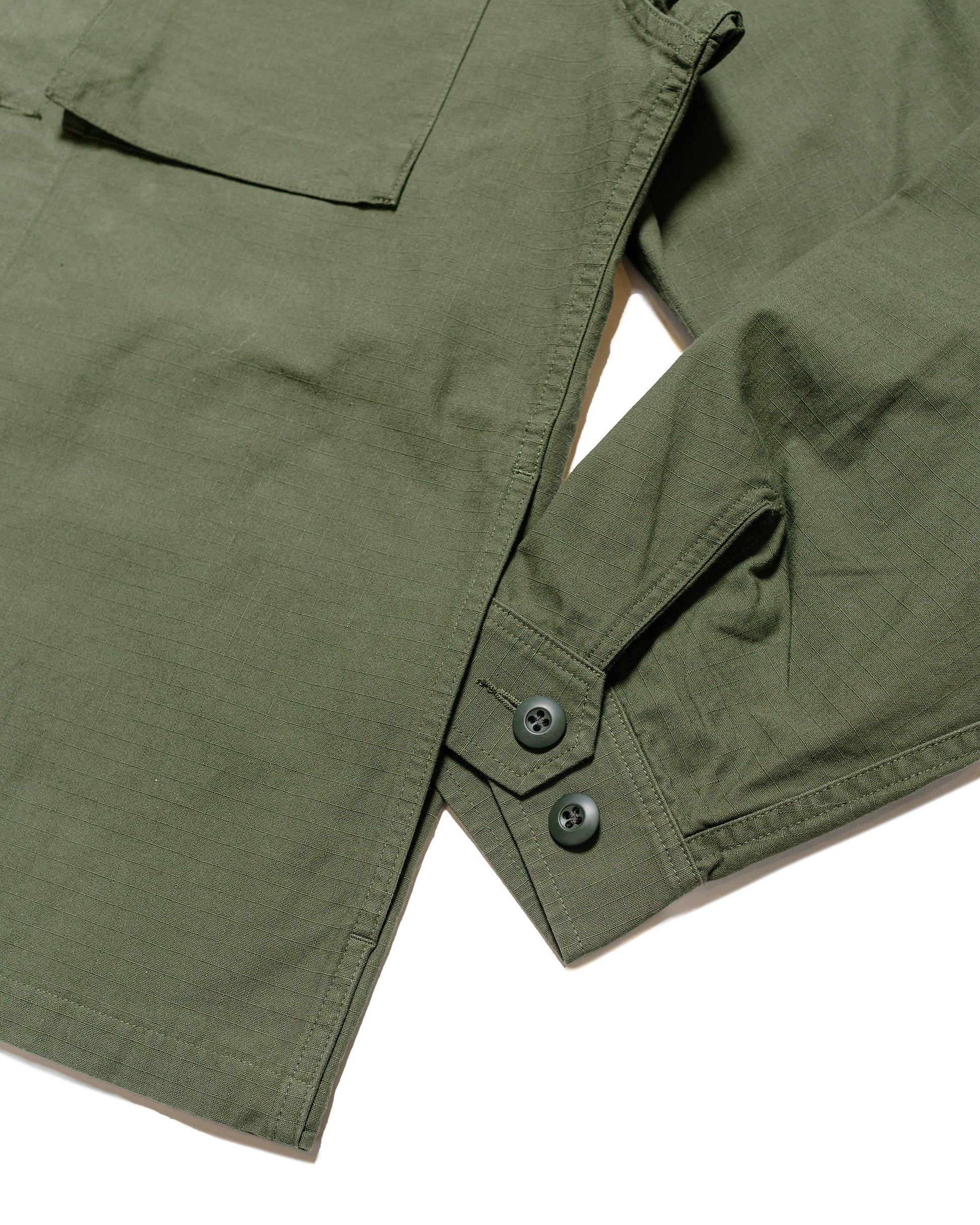 lost & found Beams Plus Beams Plus Lost & Found MIL SHT-JAC Cotton Ripstop Olive