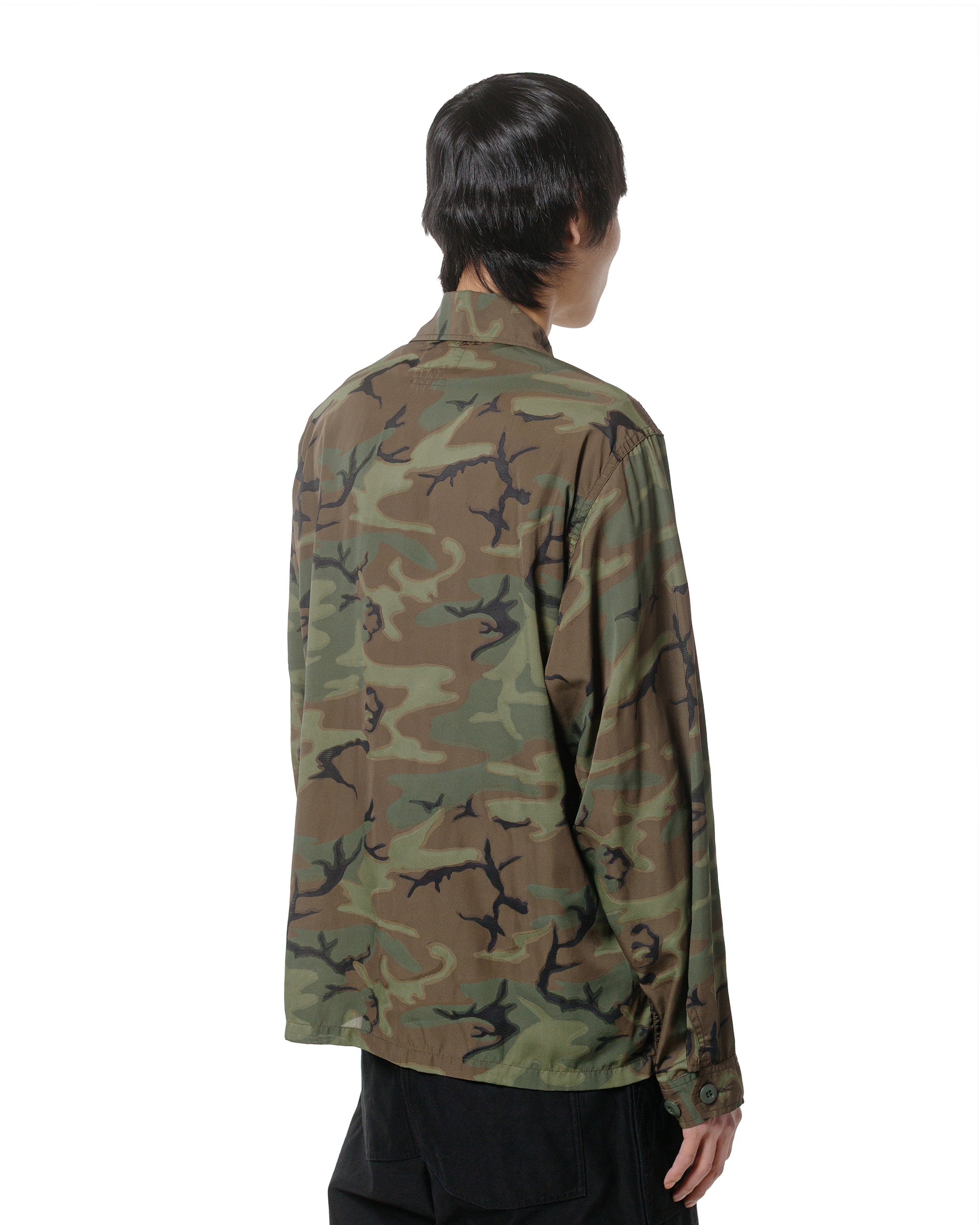 lost & found Beams Plus Beams Plus MIL-SHT Mesh Camo Jacquard Mapping Print