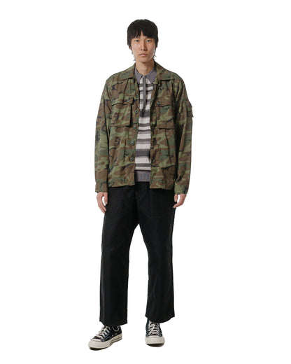 lost & found Beams Plus Beams Plus MIL-SHT Mesh Camo Jacquard Mapping Print