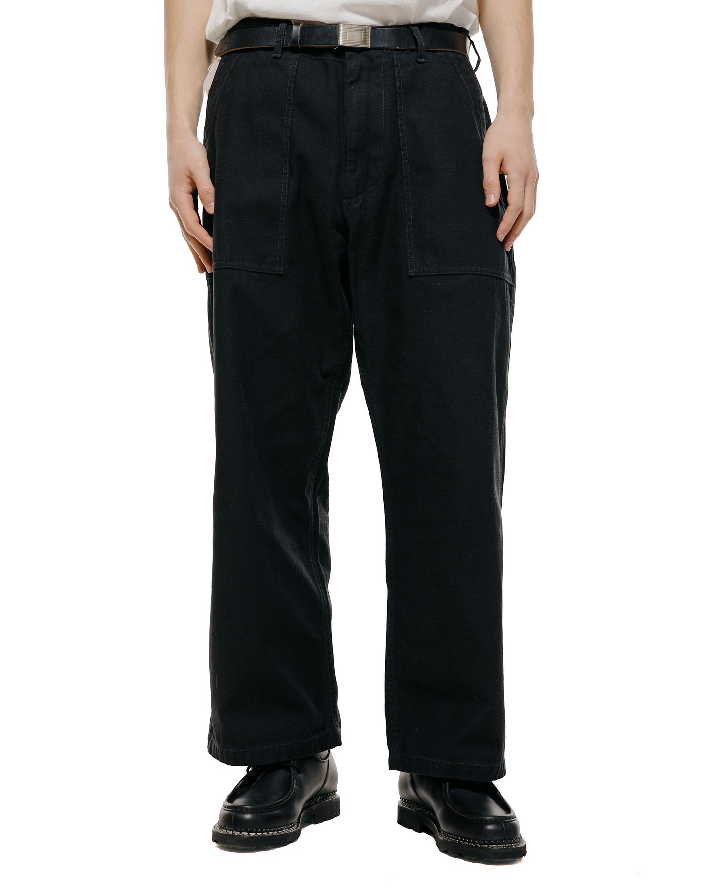 lost & found Beams Plus Beams Plus MIL Utility Trousers Reversed Sateen Black