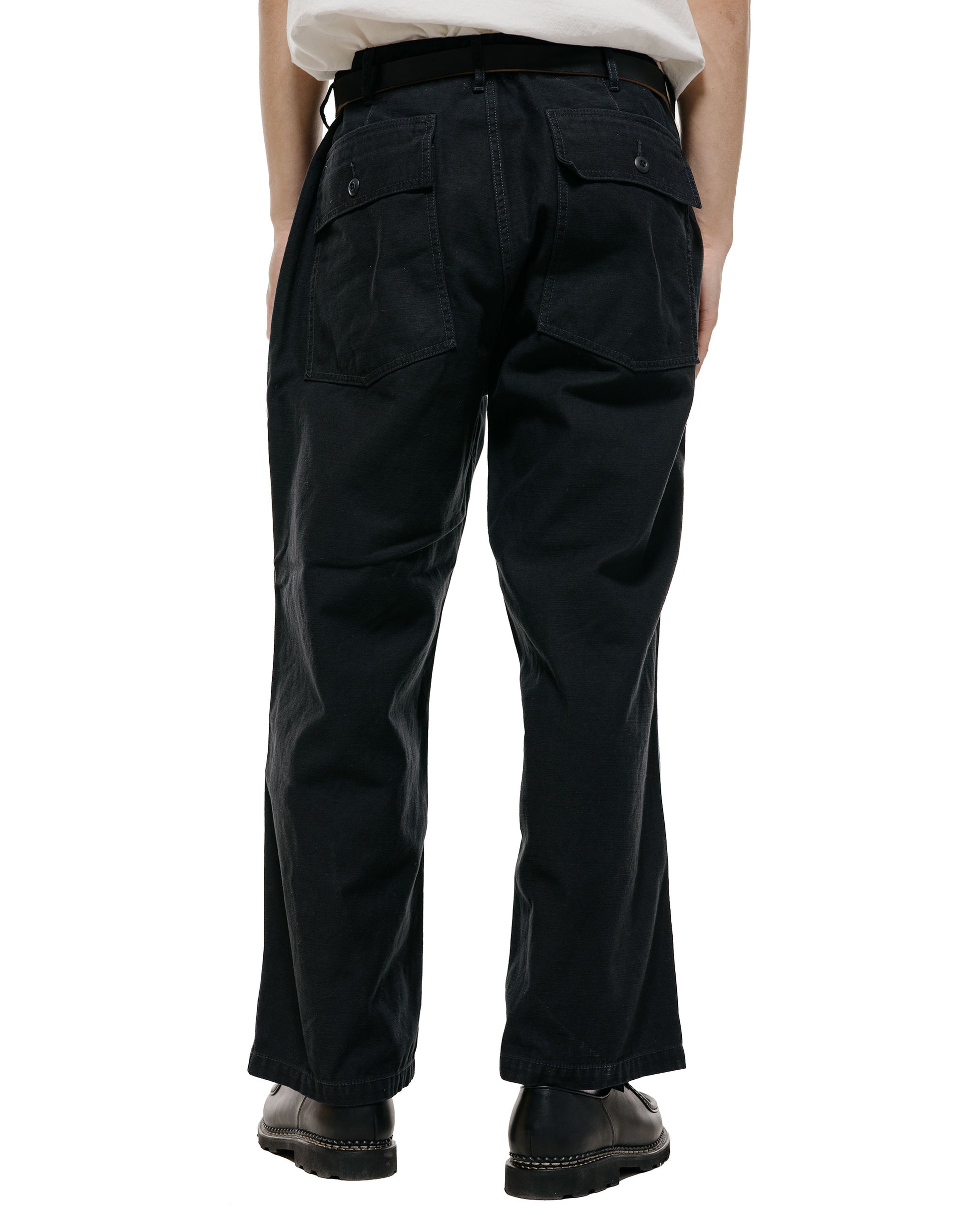 lost & found Beams Plus Beams Plus MIL Utility Trousers Reversed Sateen Black