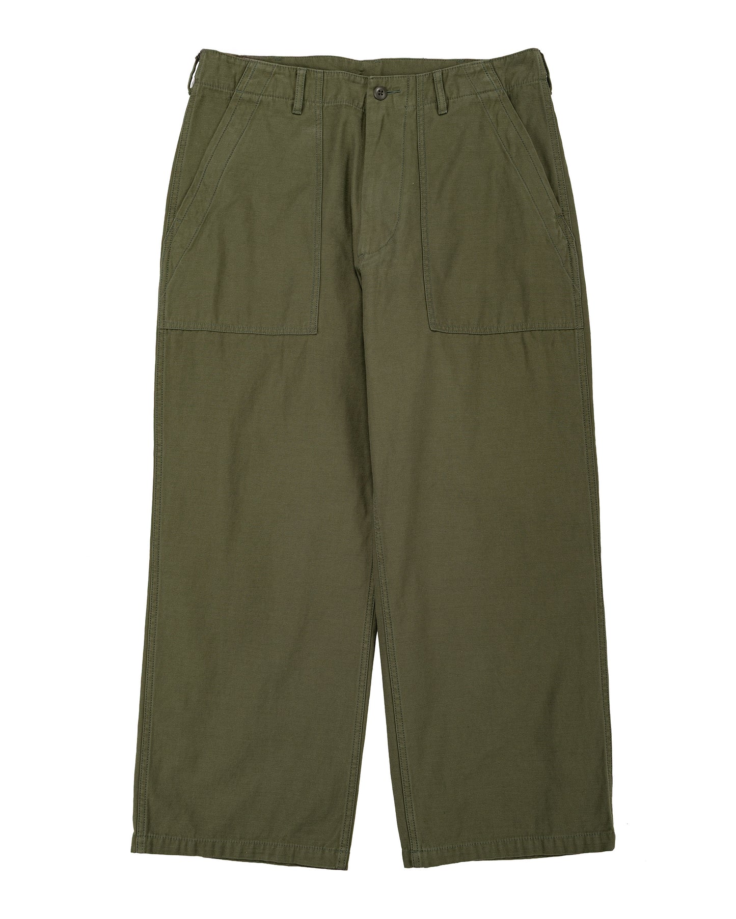 lost & found Beams Plus Beams Plus MIL Utility Trousers Reversed Sateen Olive Green
