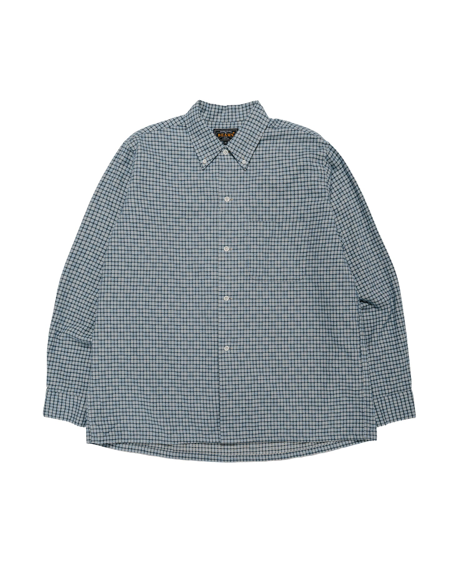 Beams Plus Open B.D. Dobby Plaid Sax