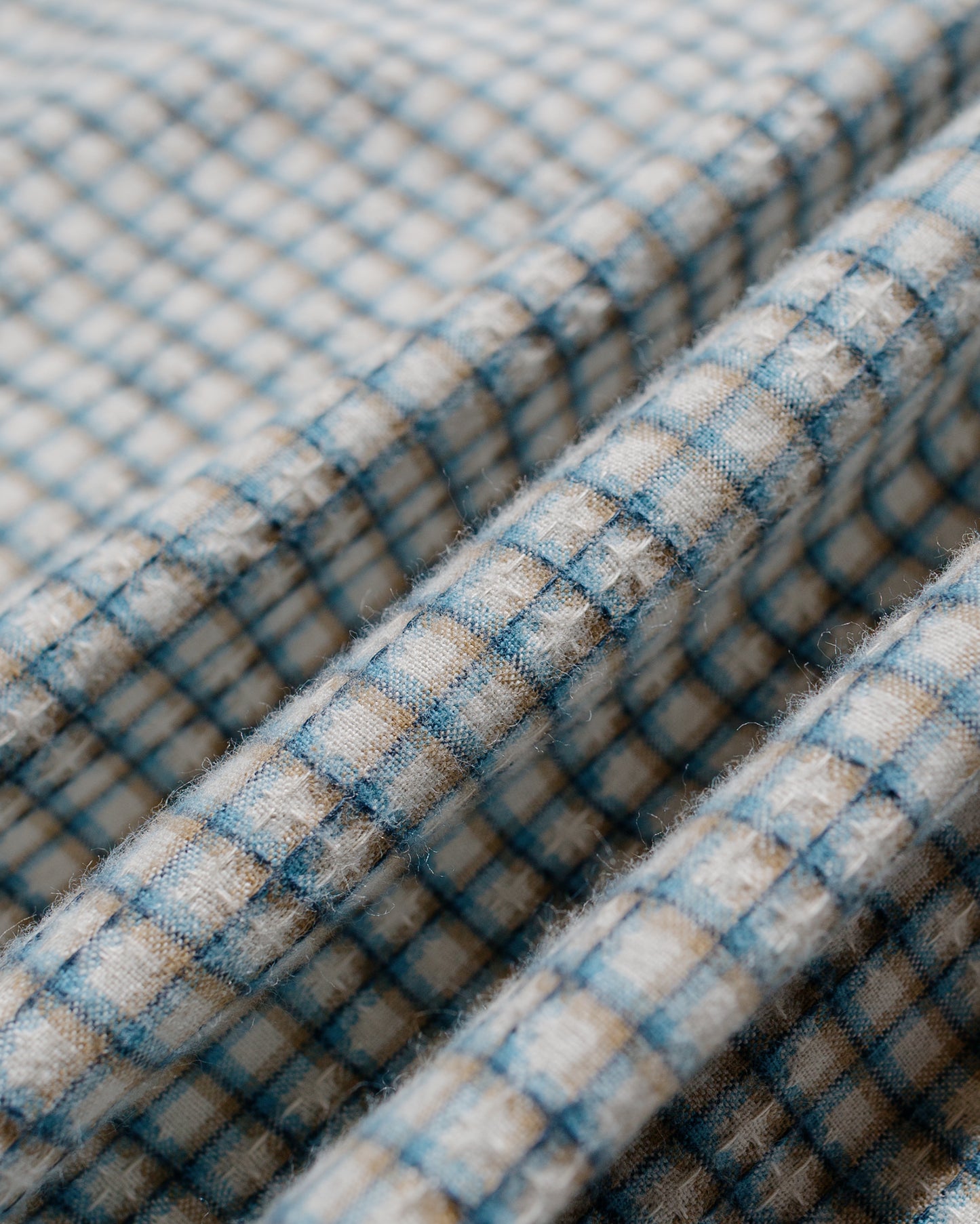 Beams Plus Open B.D. Dobby Plaid White