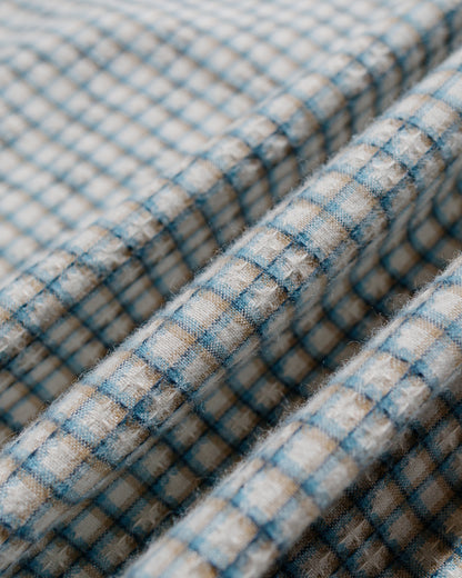 Beams Plus Open B.D. Dobby Plaid White