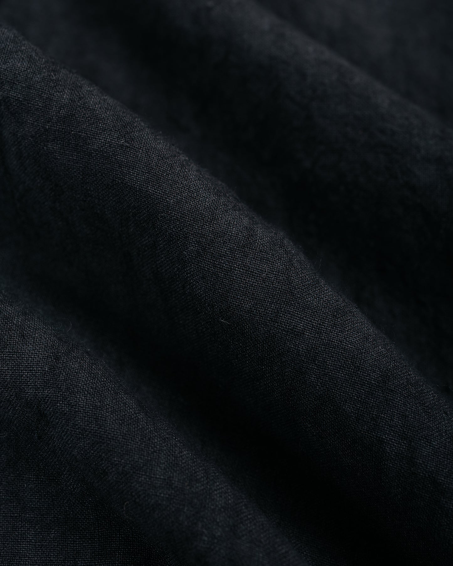 lost & found Beams Plus Beams Plus Open Collar 1/40 Linen Charcoal
