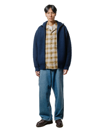 lost & found Beams Plus Beams Plus Open Collar Ombre Brown