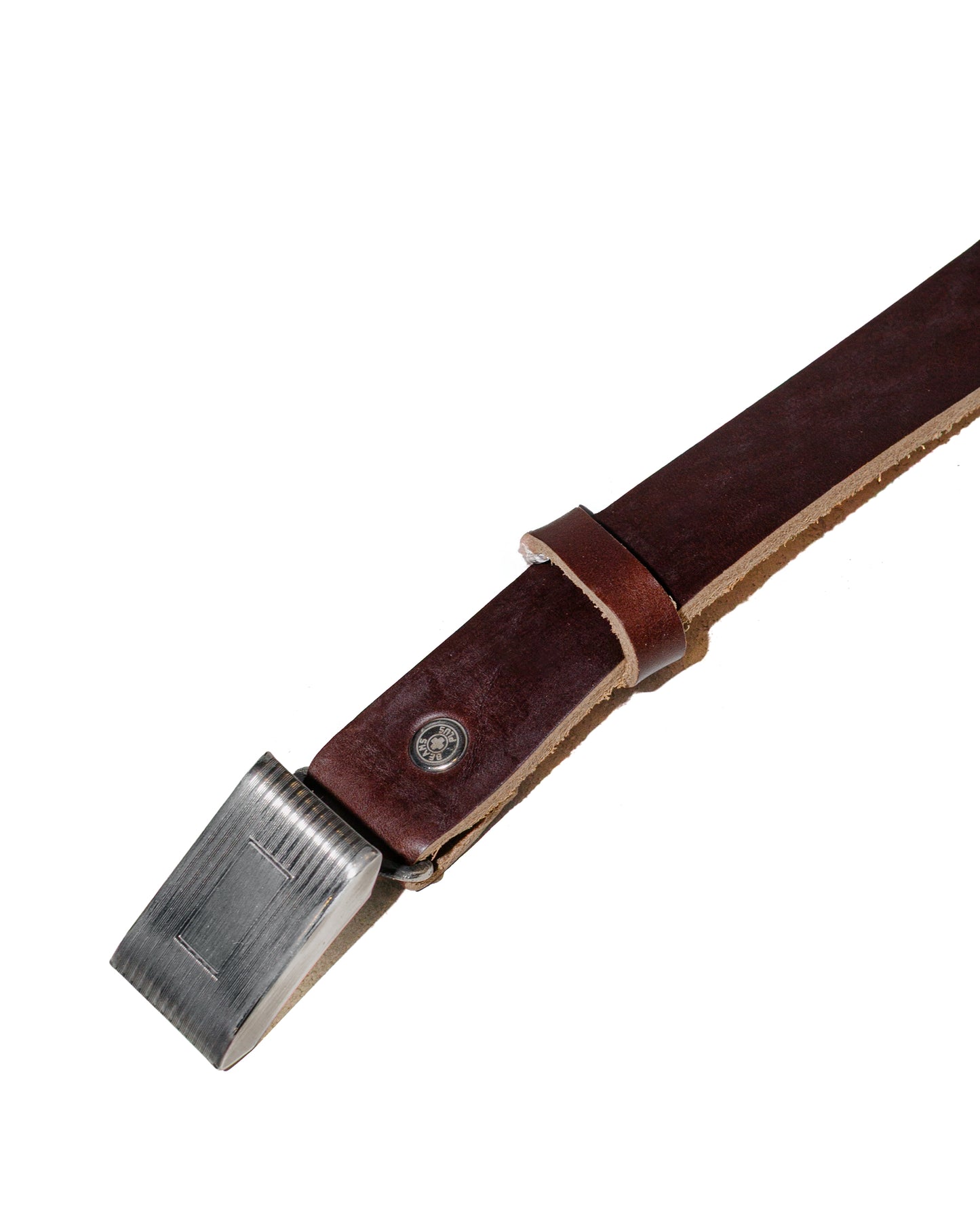 Beams Plus Plate Belt Horween Leather Brown