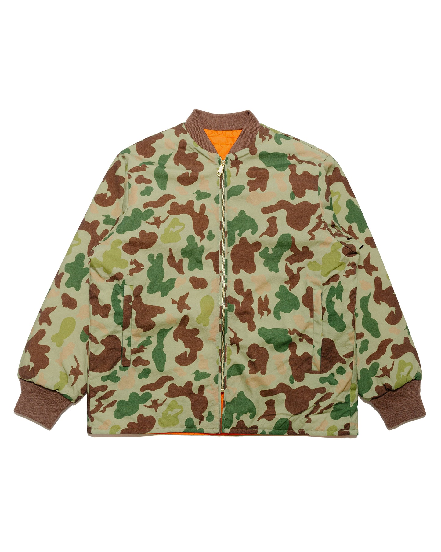 lost & found Beams Plus Beams Plus Reversible Puff Blouson Animal Camo Olive