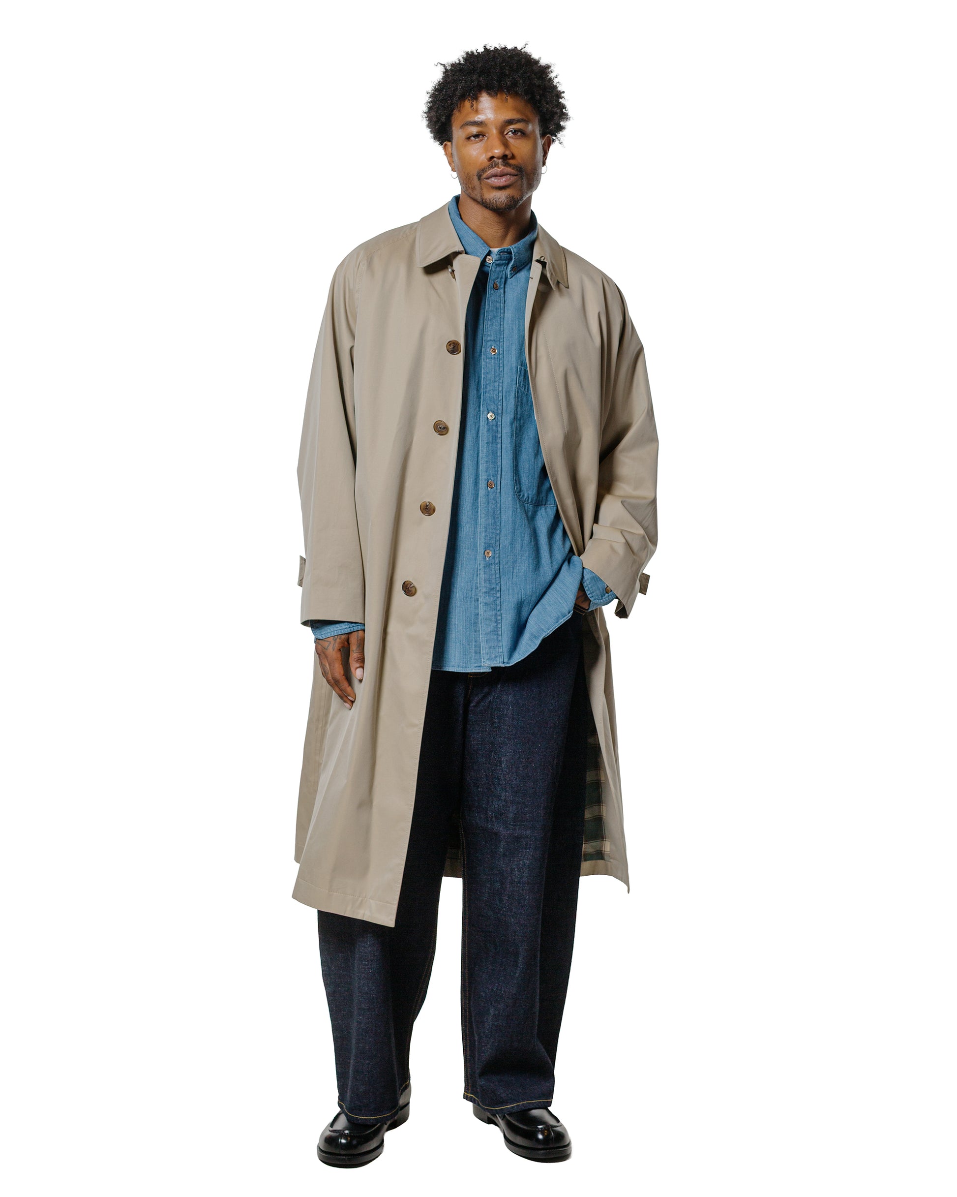 Beams Plus Studio Nicholson Lisa Denim Shirt Faded Wash