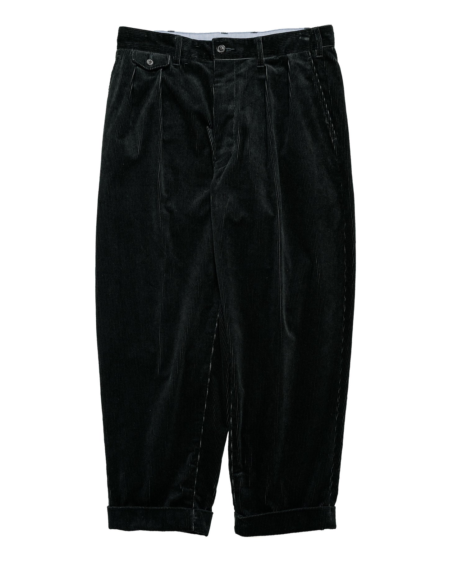 
Beams Plus 2Pleats Corduroy Charcoal Grey
