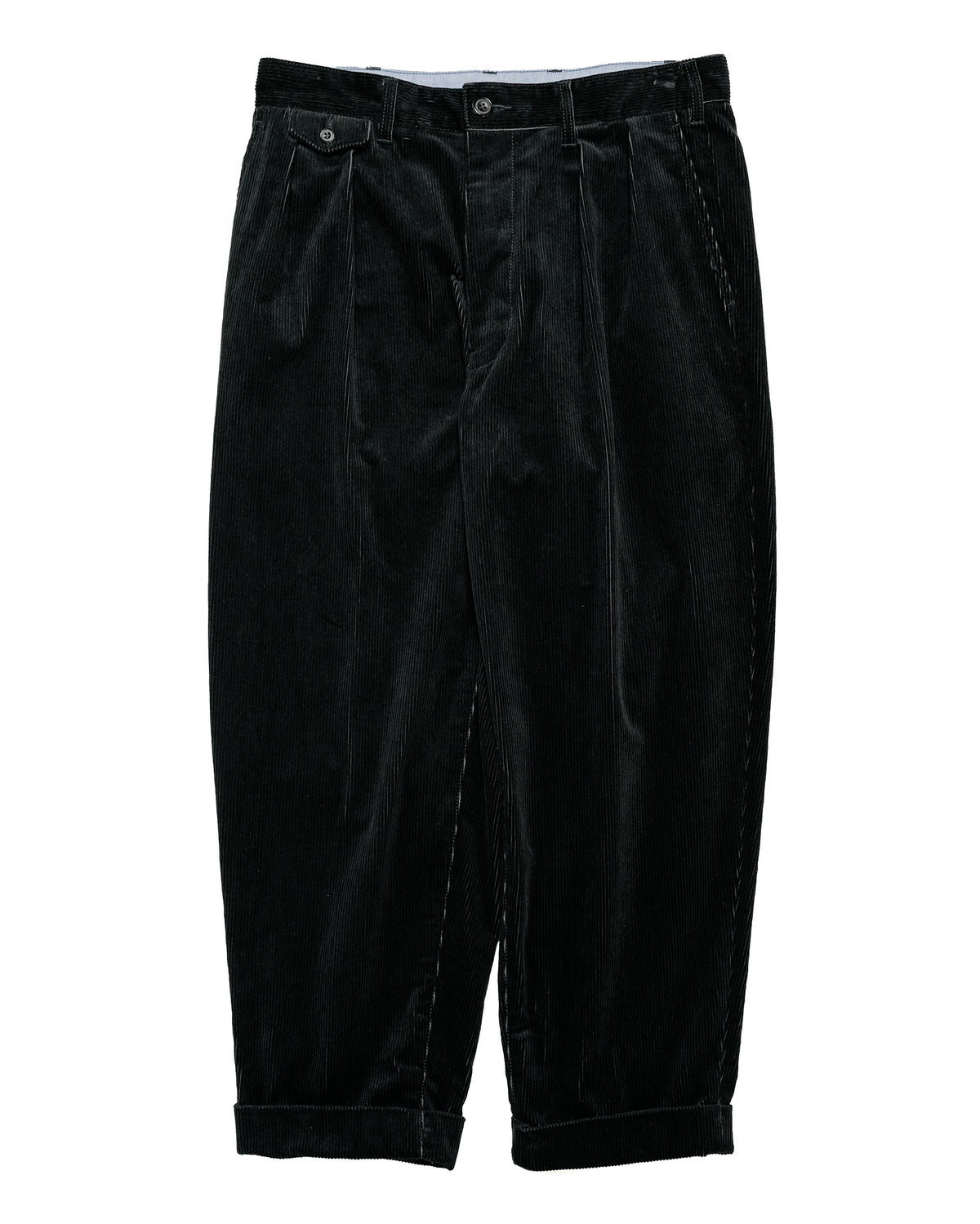 
Beams Plus 2Pleats Corduroy Charcoal Grey

