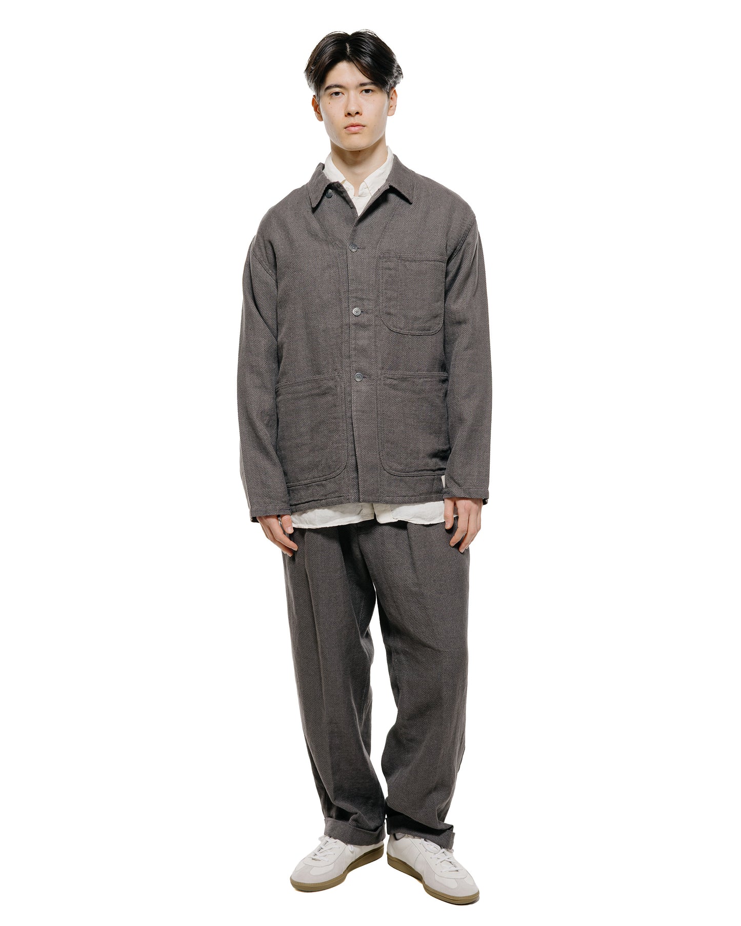 lost & found Beams Plus Beams Plus MIL Chore Jacket Cotton Linen Grey