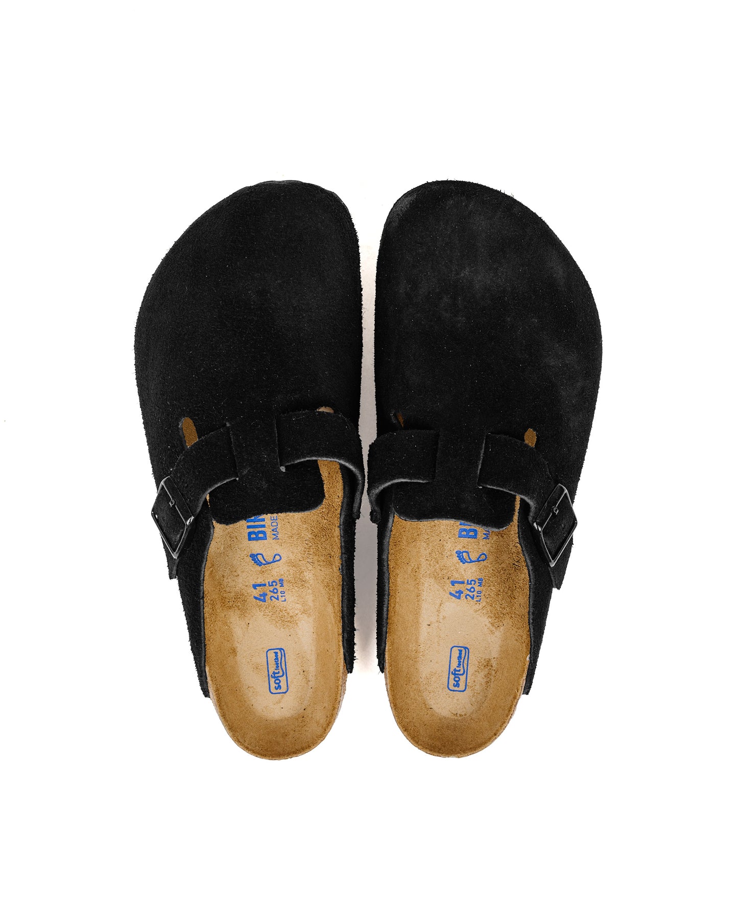 Birkenstock Boston Black Suede Top