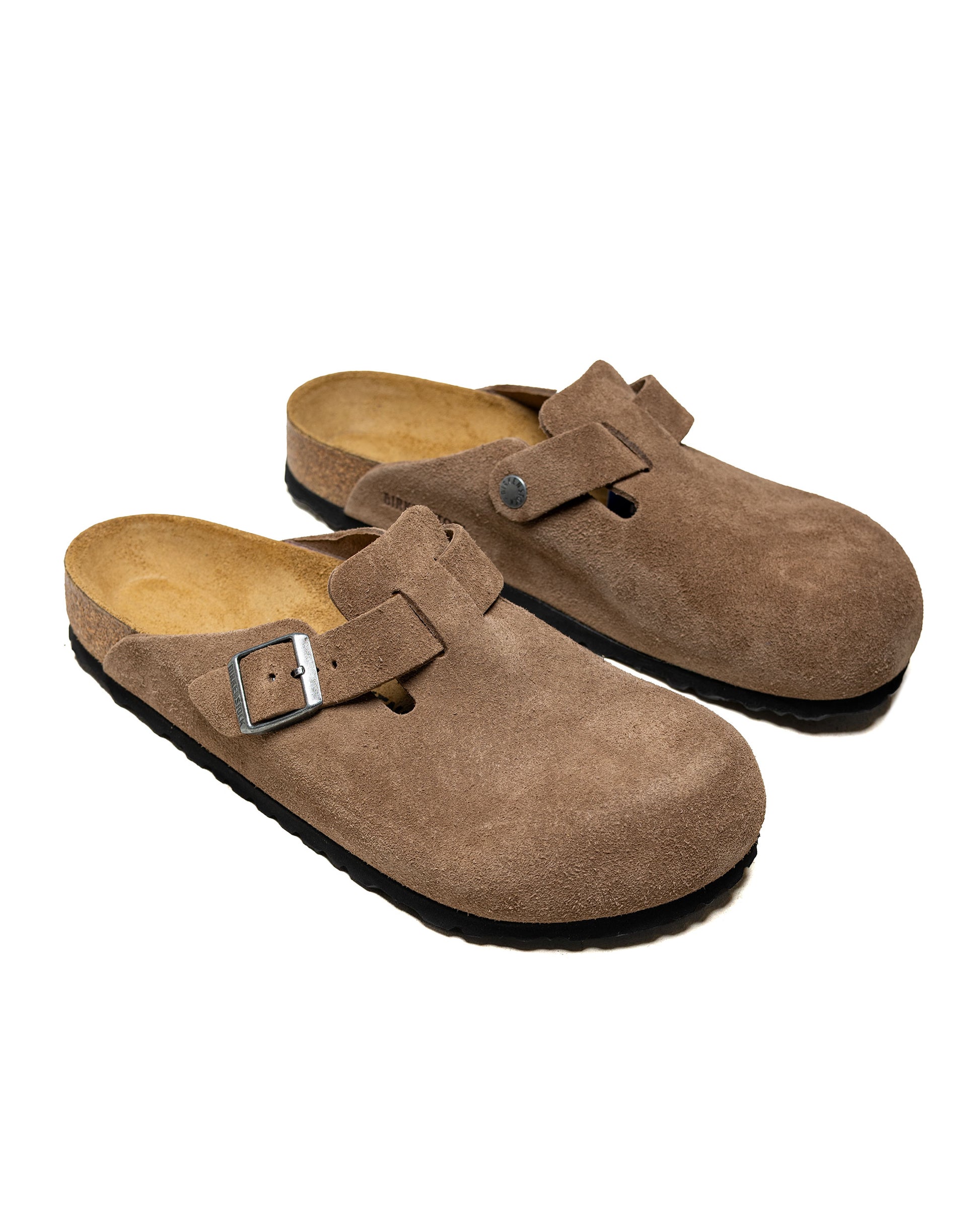 Birkenstock Boston Dark Tea Suede