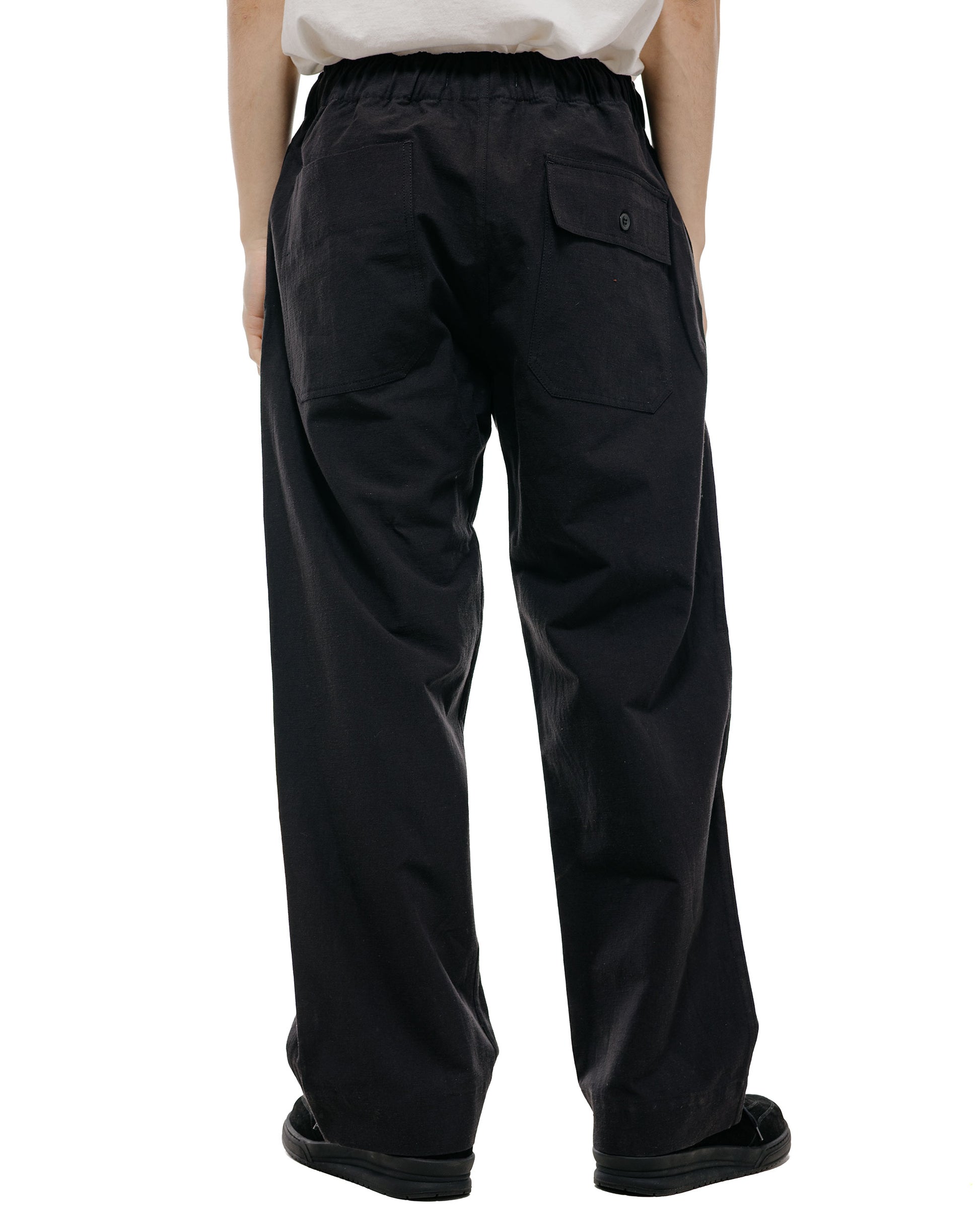 Body of Work Jasper Pull-On Pant Nep Cotton Linen Black