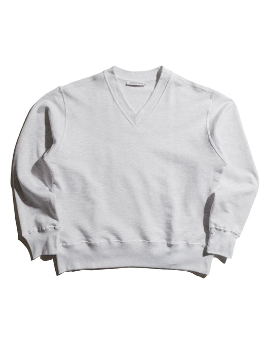 Body of Work Juniper V-Neck Sweatshirt Dove Grey