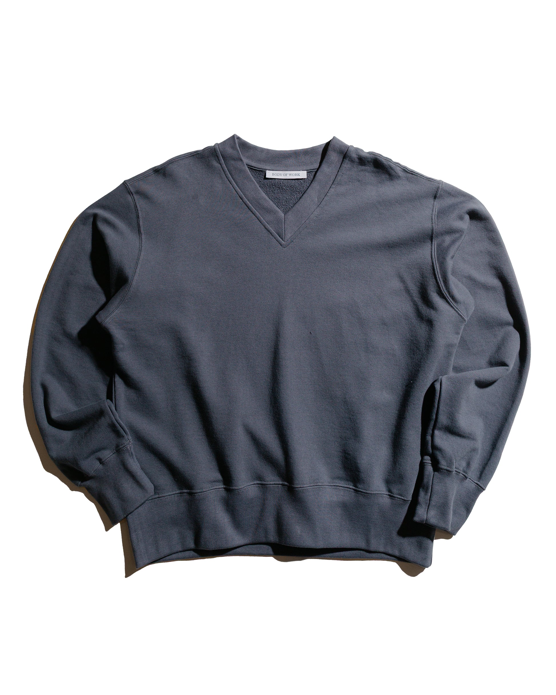 Body of Work Juniper V-Neck Sweatshirt Pond Blue