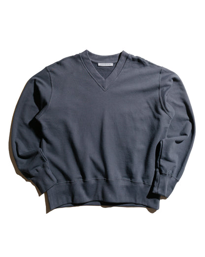 Body of Work Juniper V-Neck Sweatshirt Pond Blue