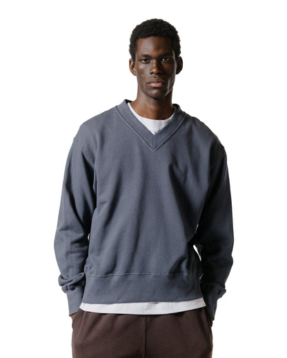 Body of Work Juniper V-Neck Sweatshirt Pond Blue