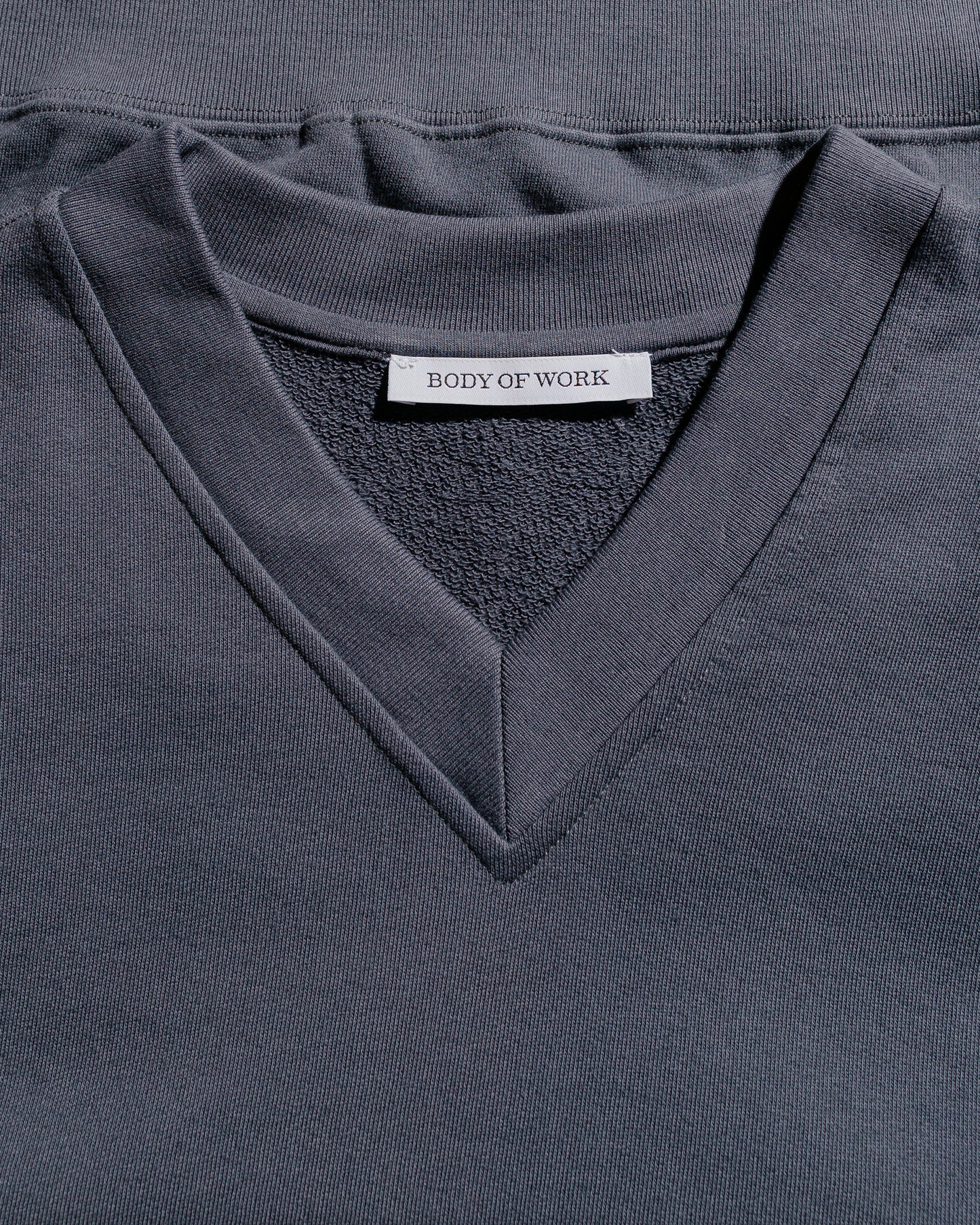 Body of Work Juniper V-Neck Sweatshirt Pond Blue