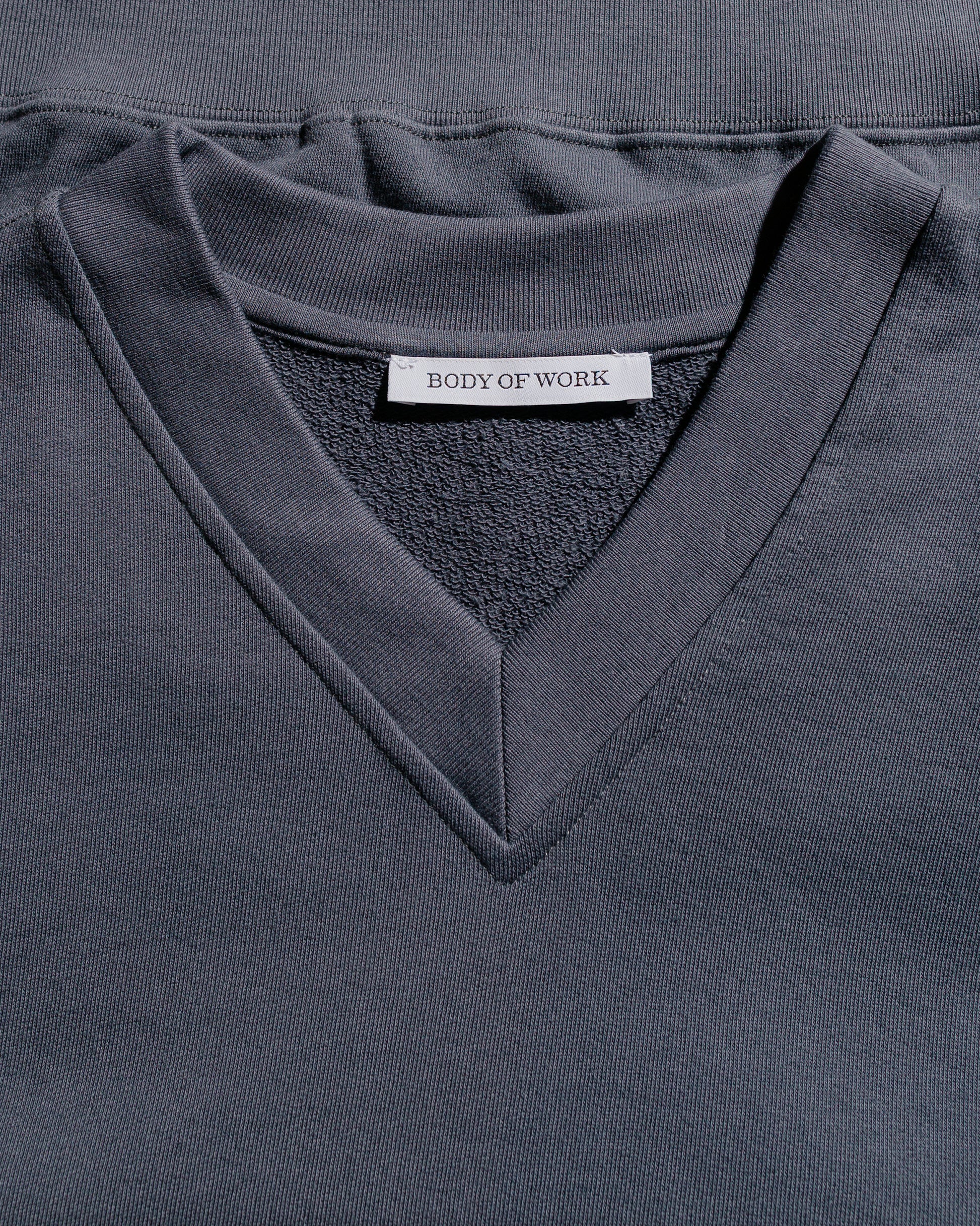 Body of Work Juniper V-Neck Sweatshirt Pond Blue