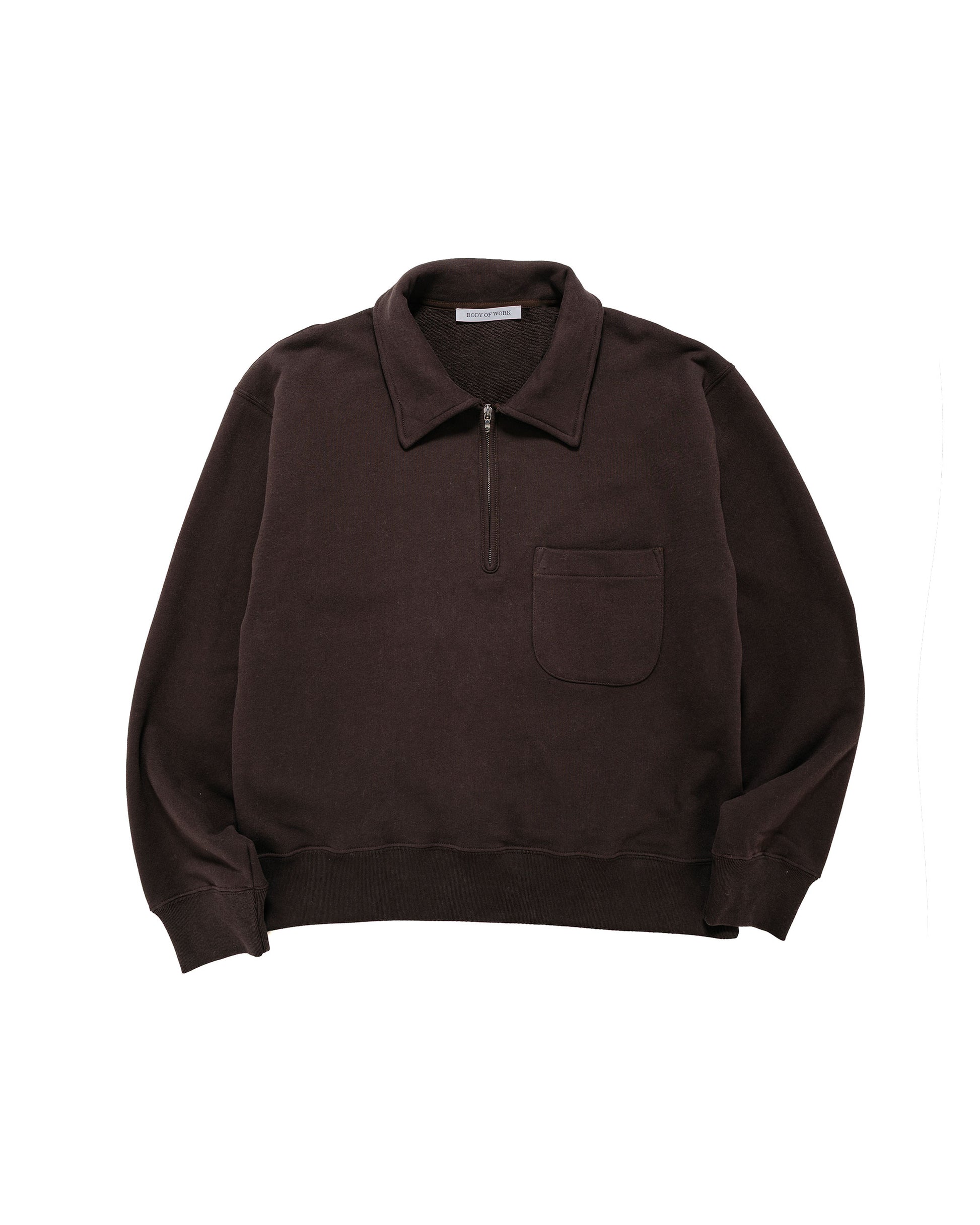 lost & found Body of Work Body of Work Myrtle Quarter-Zip Sweatshirt Sueded French Terry Loam