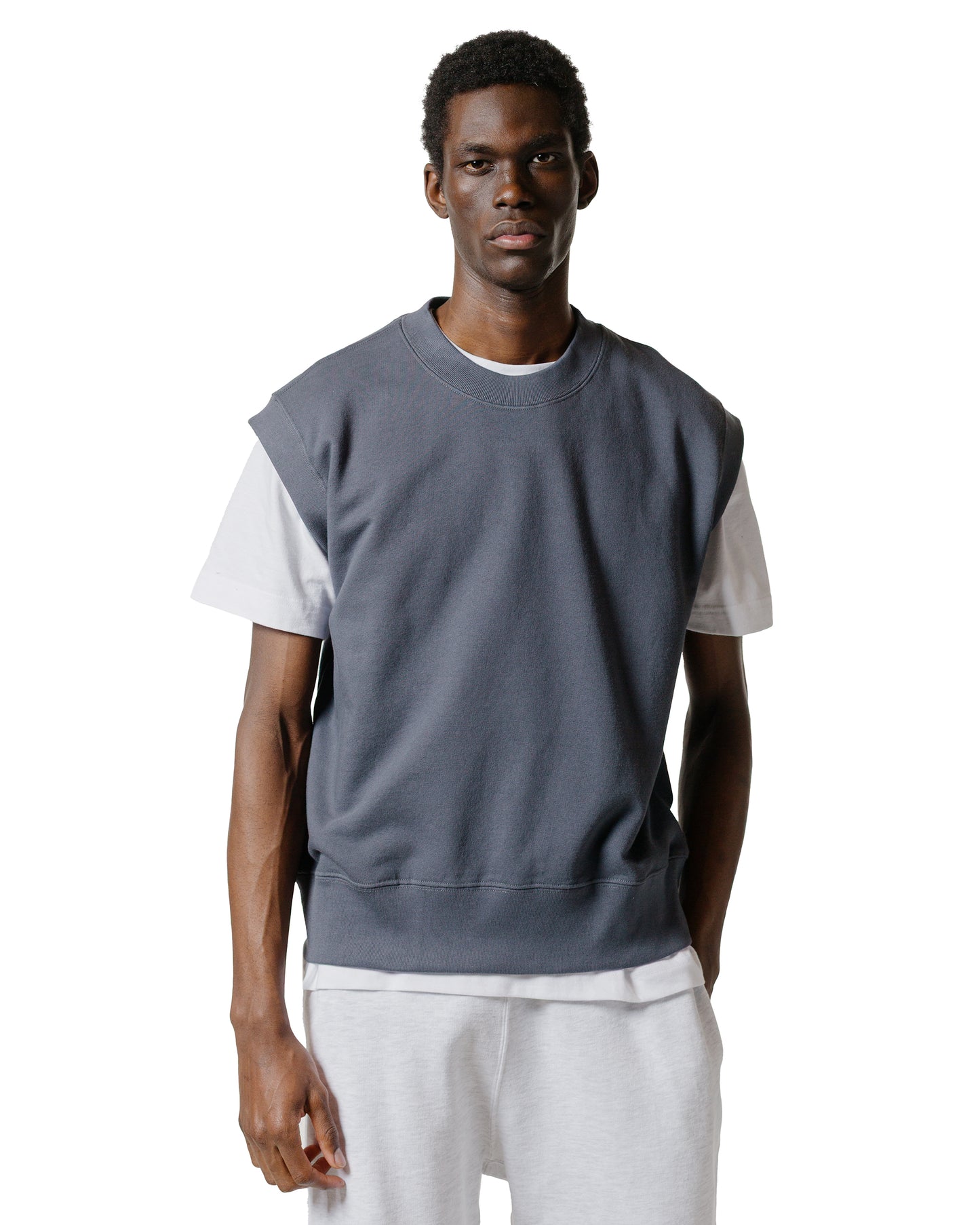 Body of Work Nettle Vest Pond Blue