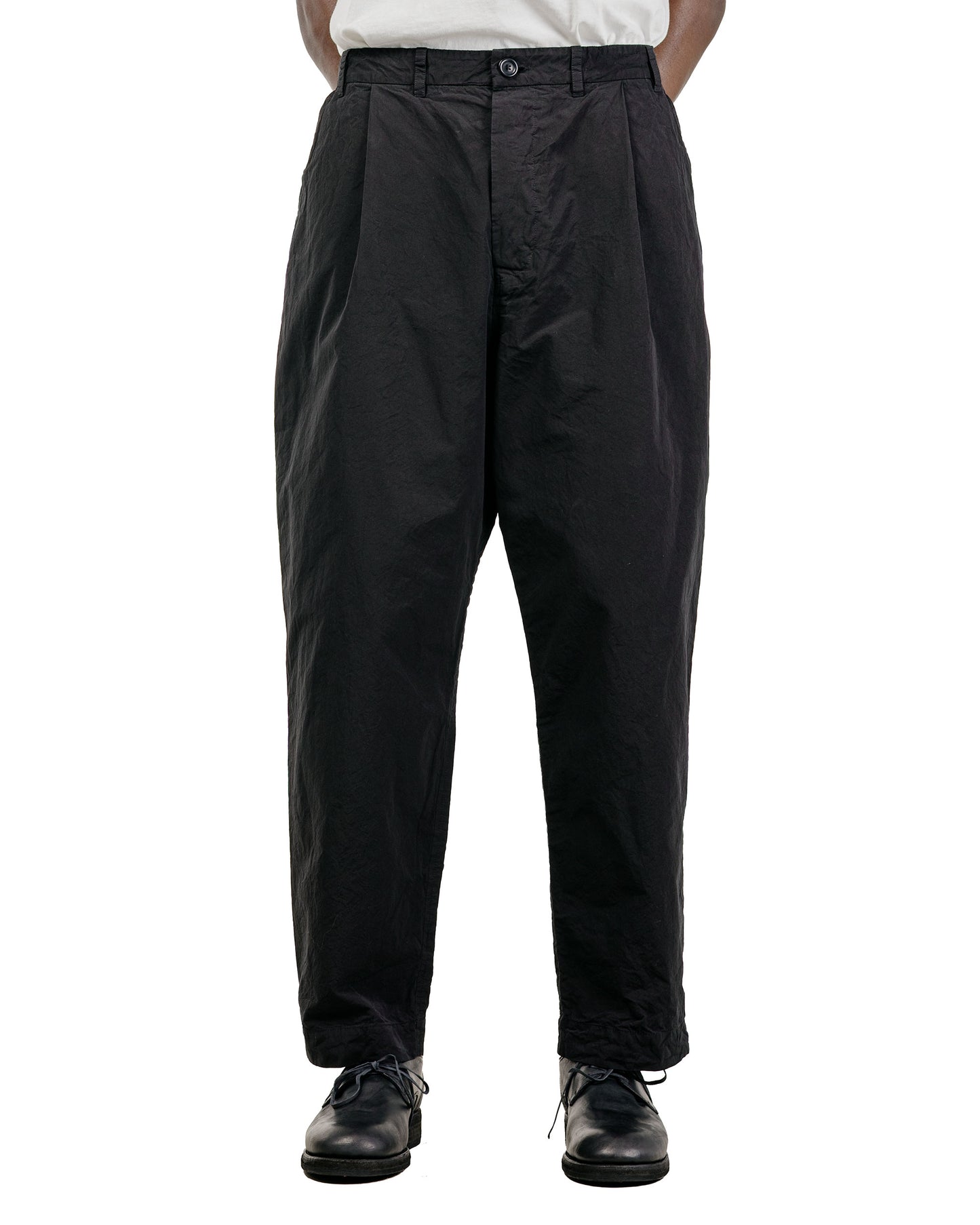 CASEY CASEY Basil Pant Paper Cot Black
