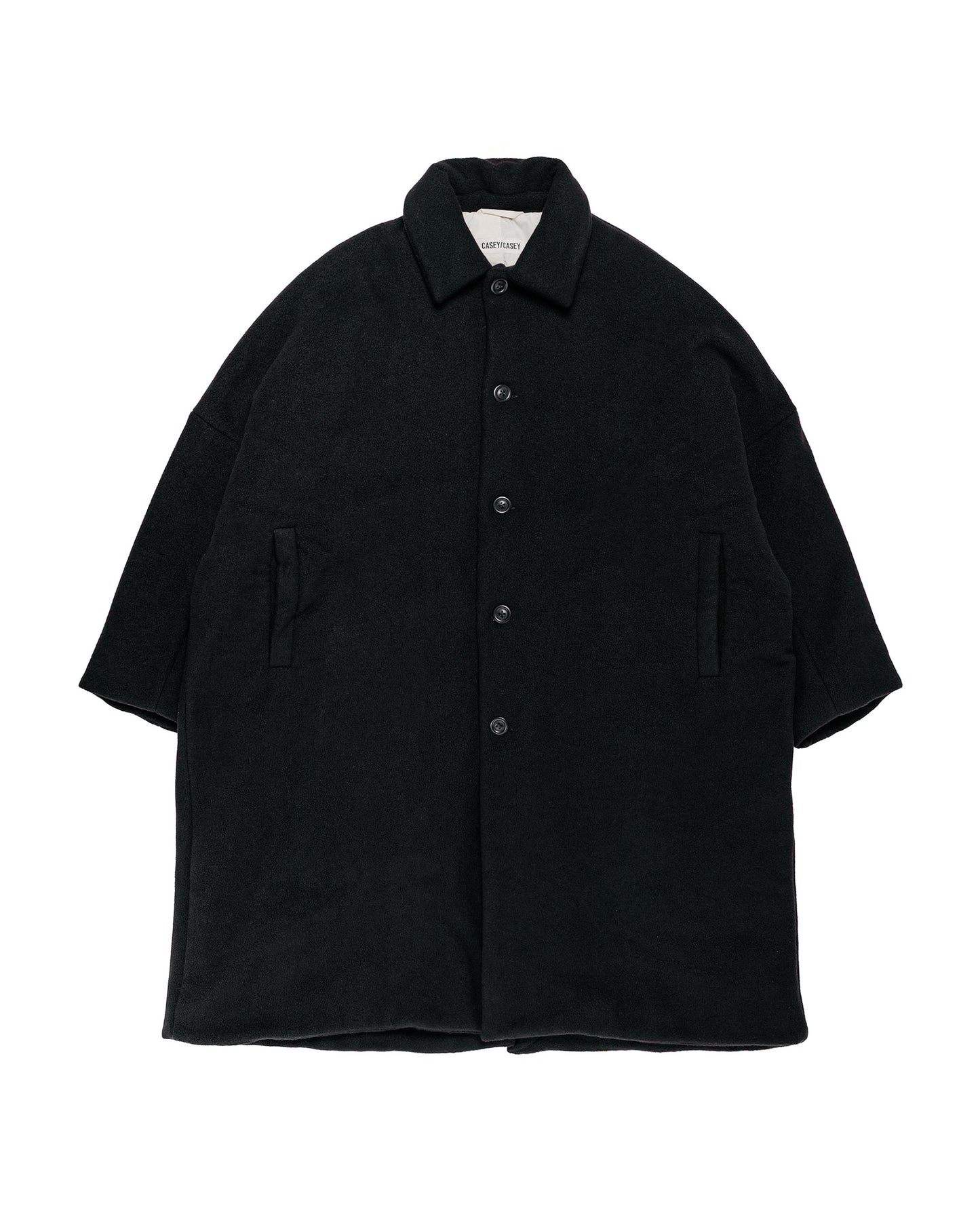 CASEY CASEY Big Blobby Coat Heavy Cashmere Black