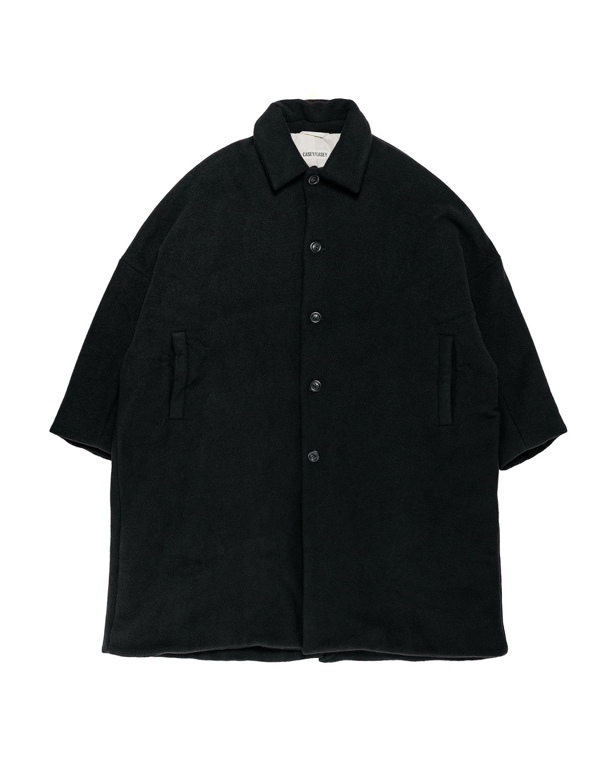 CASEY CASEY Big Blobby Coat Heavy Cashmere Black