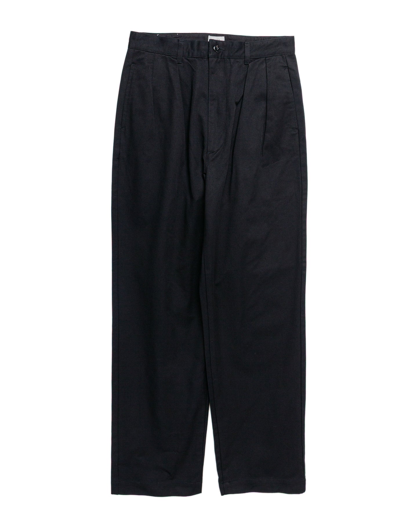 lost & found CIOTA CIOTA 2 Tuck Chino Cloth Pants (Stone Wash) Black