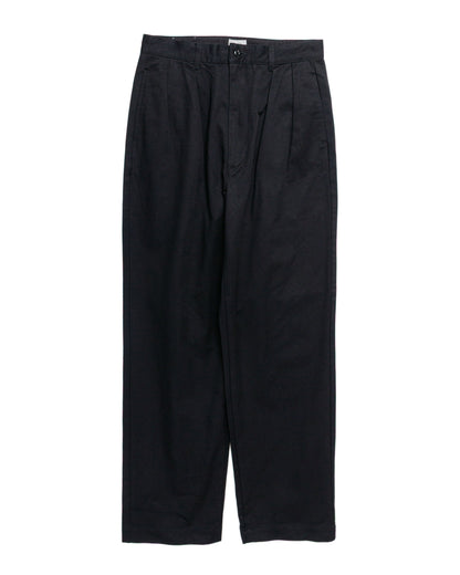 lost & found CIOTA CIOTA 2 Tuck Chino Cloth Pants (Stone Wash) Black