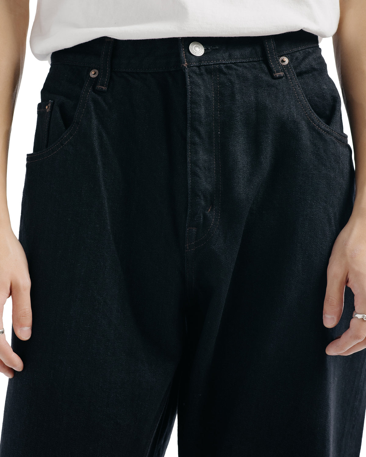 lost & found CIOTA CIOTA Baggy 5 Pockets Pants Black One Wash