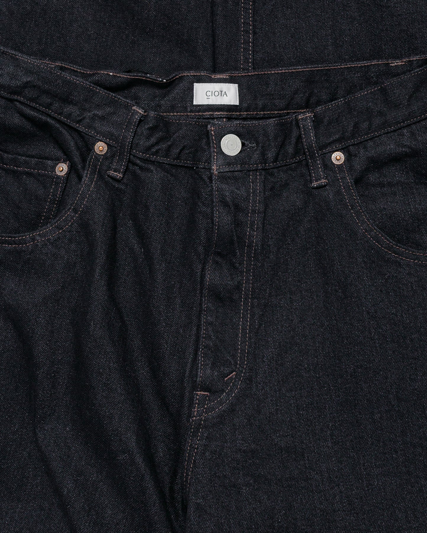 lost & found CIOTA CIOTA Baggy 5 Pockets Pants Black One Wash