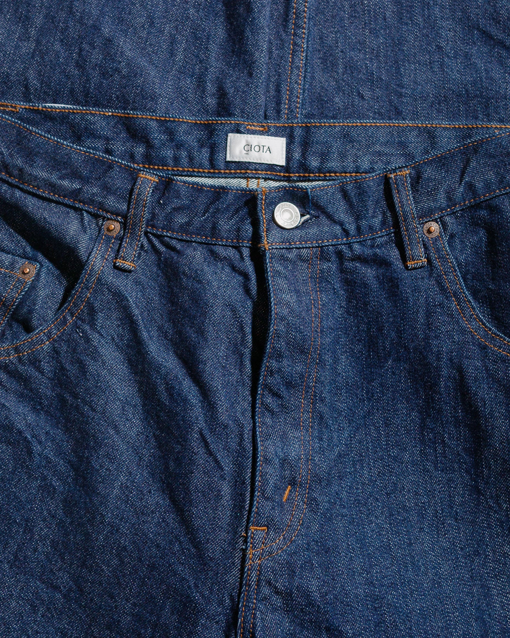 lost & found CIOTA CIOTA Baggy 5 Pockets Pants Navy One Wash