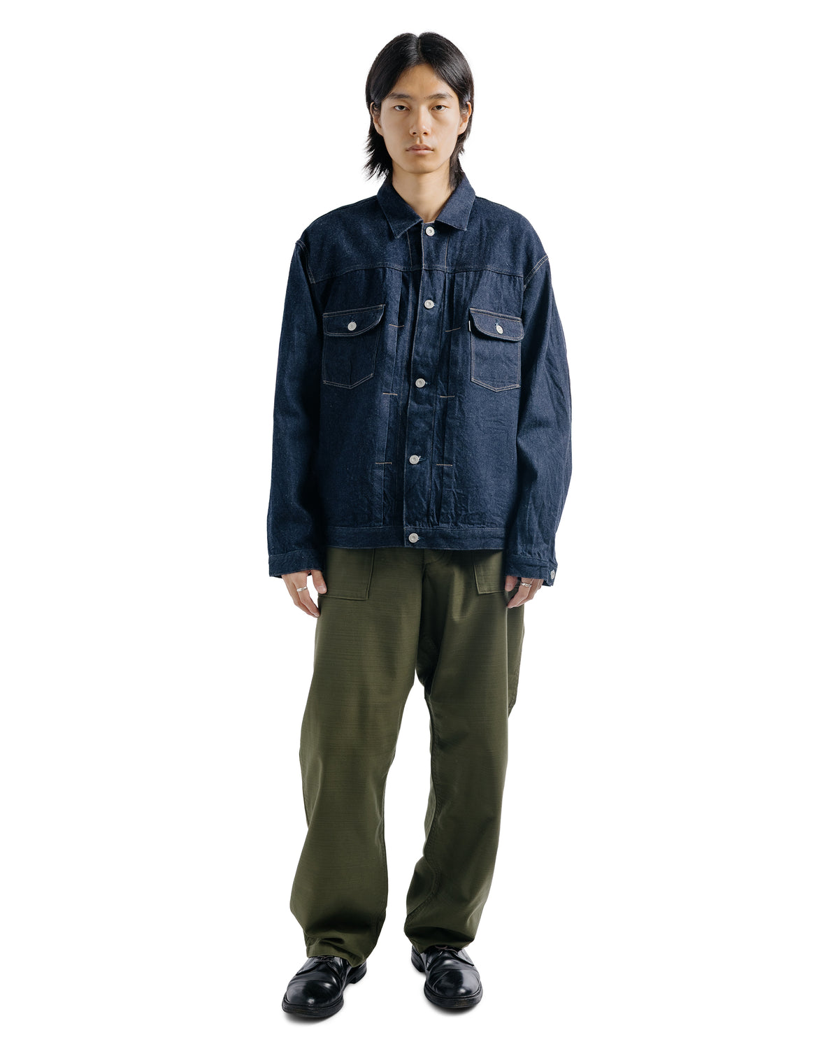 CIOTA Baker Pants (Wide Tapered) One Wash Dark Olive