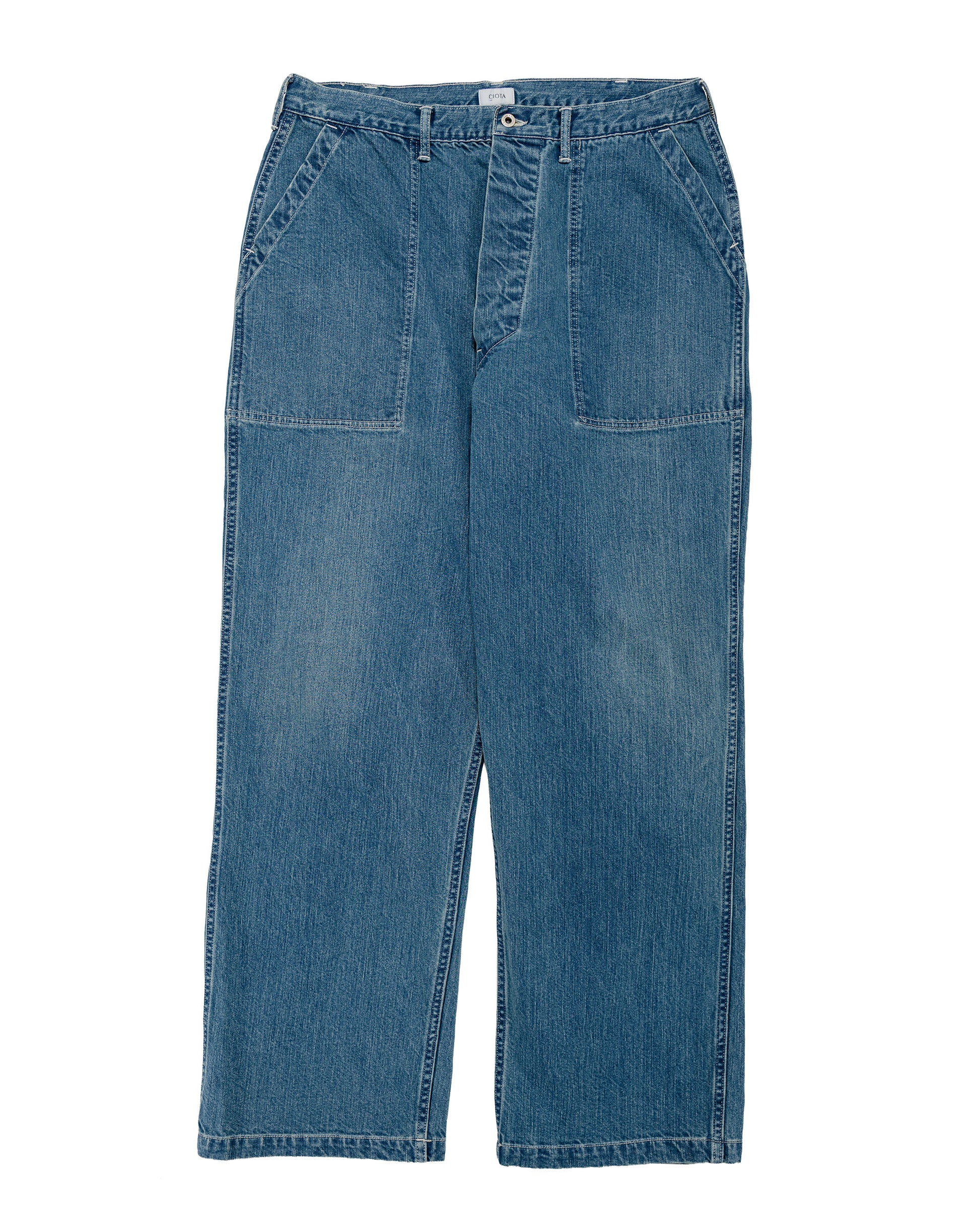 lost & found CIOTA CIOTA Denim Baker Pants Medium Blue