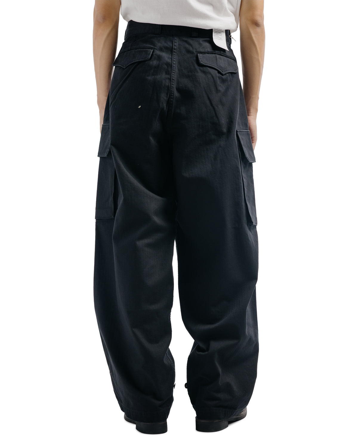 lost & found CIOTA CIOTA Herringbone M-47 Field Pants Black