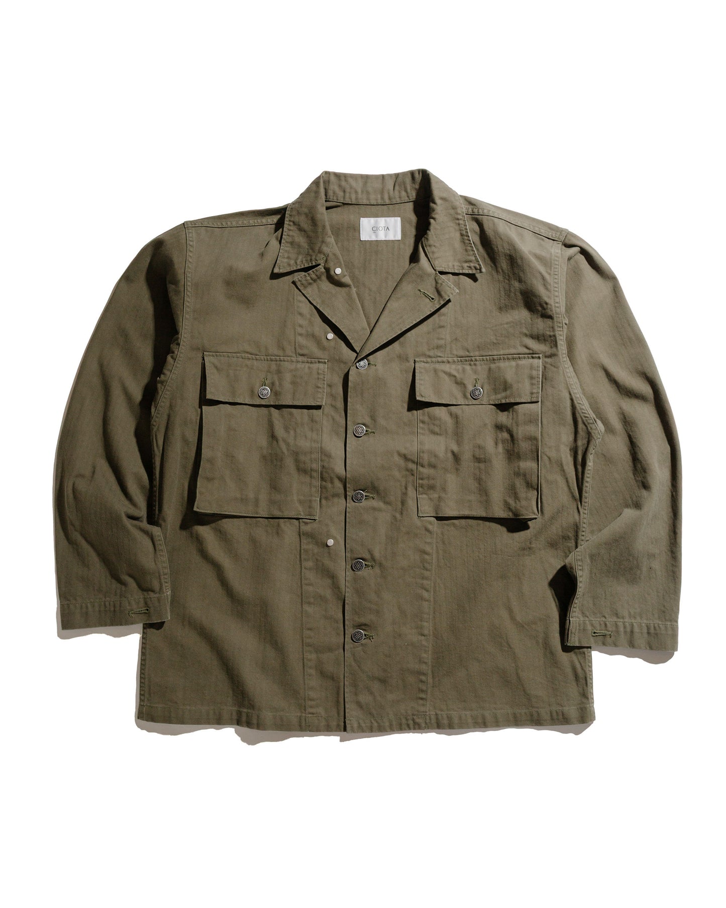 lost & found CIOTA CIOTA M-43 HBT Jacket (Stone Wash) Dark Olive