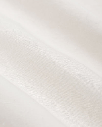 lost & found CIOTA CIOTA Open Collar Short Sleeve Shirt Cotton/Linen Off White