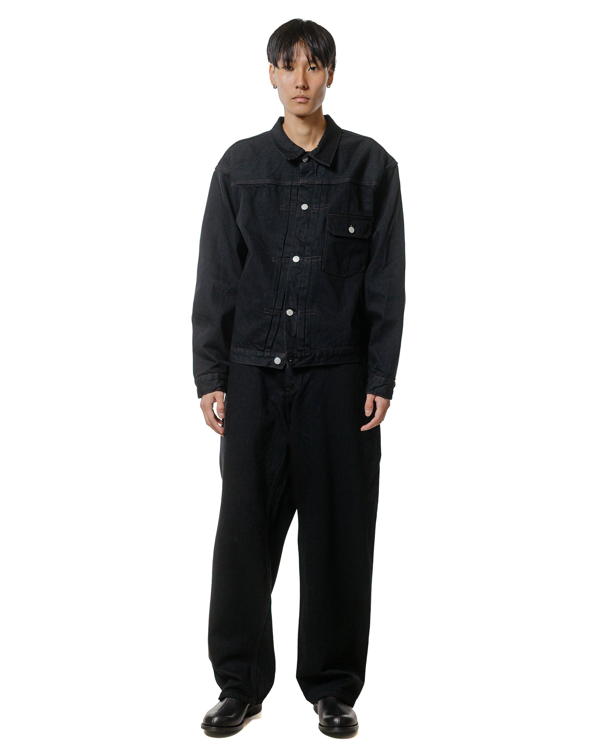 lost & found CIOTA CIOTA Single Pocket Denim Jacket Black One Wash