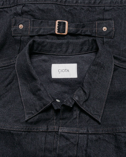 lost & found CIOTA CIOTA Single Pocket Denim Jacket Black One Wash
