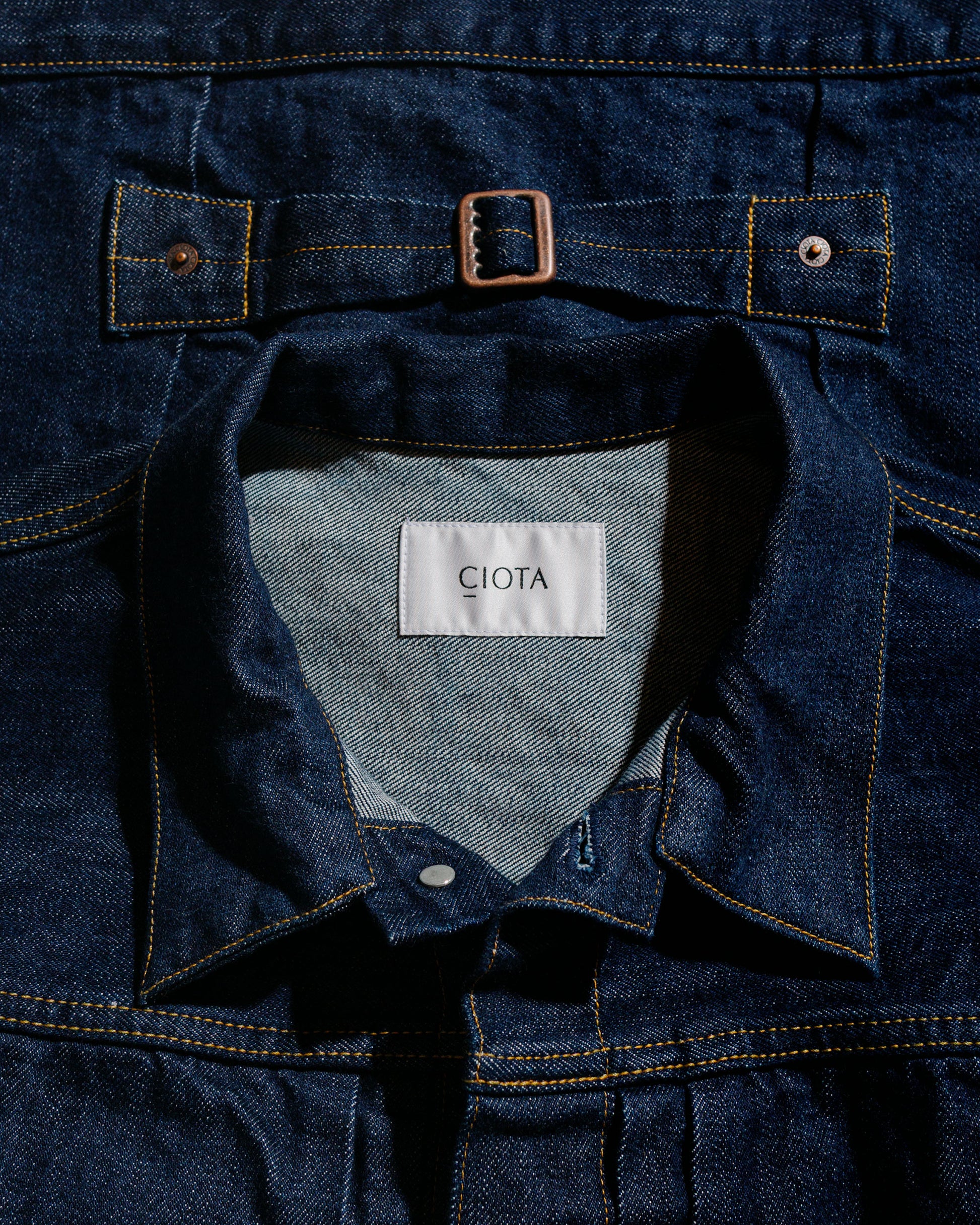 lost & found CIOTA CIOTA Single Pocket Denim Jacket (Real Indigo) Navy One Wash